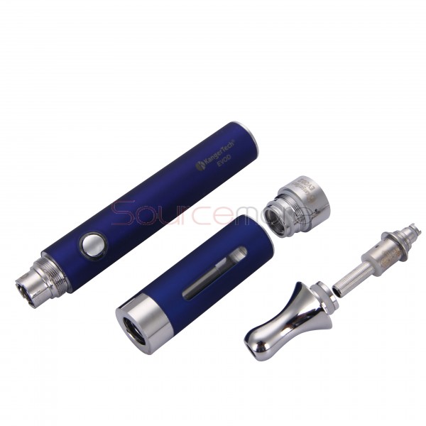 Kanger Evod 2 Starter Kit with 1.6ml Atomizer Double Pack Dual Ecigs kits-Blue US Plug  