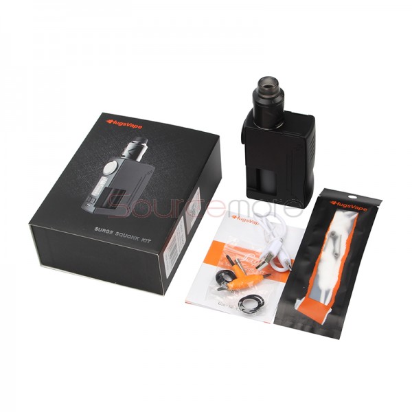 HugsVape Surge Squonk 80W Kit with Piper RDA - Black