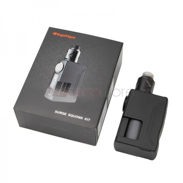 HugsVape Surge Squonk 80W Kit with Piper RDA - Black