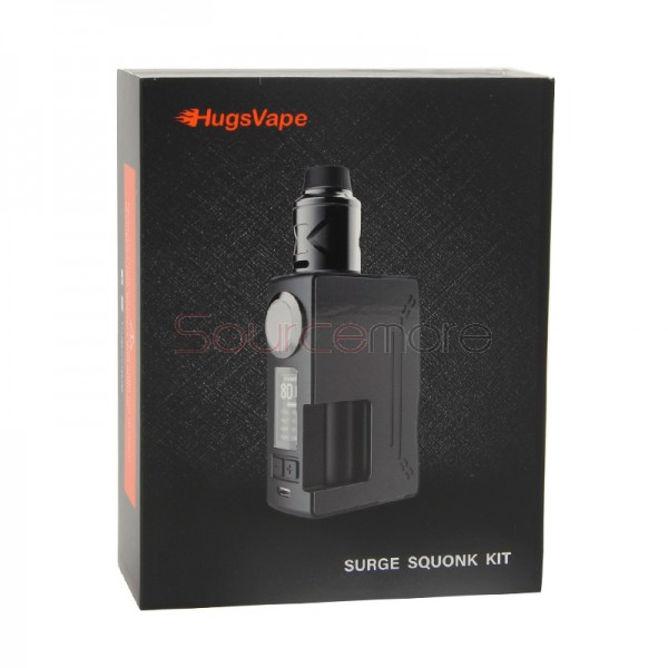 HugsVape Surge Squonk 80W Kit with Piper RDA - Purple