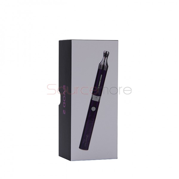Kanger Evod 2 Starter Kit with 1.6ml Atomizer Double Pack Dual Ecigs kits-Purple EU Plug  