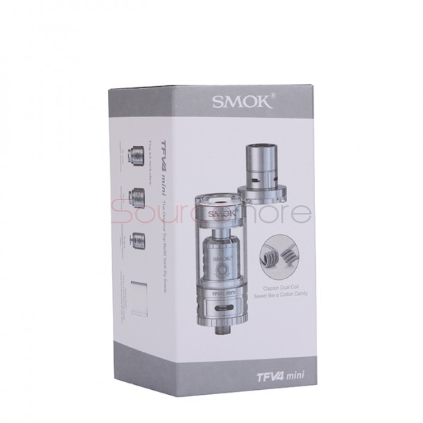 SMOK TFV4 Mini Atomizer Sub Ohm Tank 3.5ml Tank Atomizer(Full Kit)-Stainless Steel