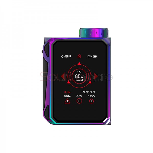 Smok G-Priv Baby Luxe Edition 85W Touch Screen Box Mod Powered by Single 18650 Battery- Prism Rainbow