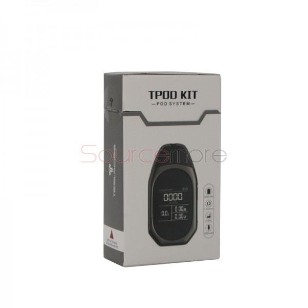 Tesla Tpod Pod Vape Kit with 2ml Capacity - Gunmetal
