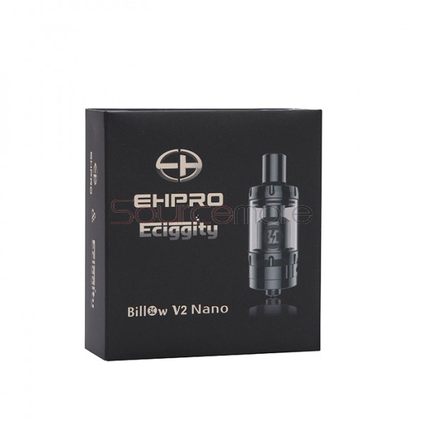 Billow V2 Nano 3.2ml Rebuildable Tank Atomizer by Ehpro & Eciggity-Silver