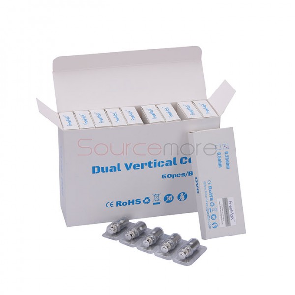 5PCS FreeMax Starre Dual Vertical Coils  DVC Coils for FreeMax Starre Tank - 0.25ohm