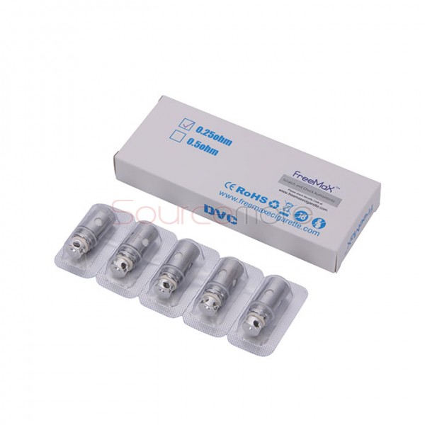 5PCS FreeMax Starre Dual Vertical Coils  DVC Coils for FreeMax Starre Tank - 0.25ohm