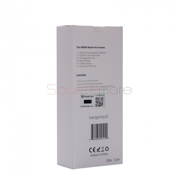 Kanger EMOW Starter Kit 1300mah Battery 1.8ml with EU Plug -Silver 