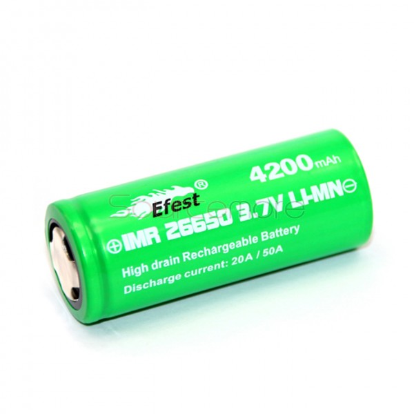 Efest  IMR 26650 4200mah 50A Rechargeable Battery - Flat Top