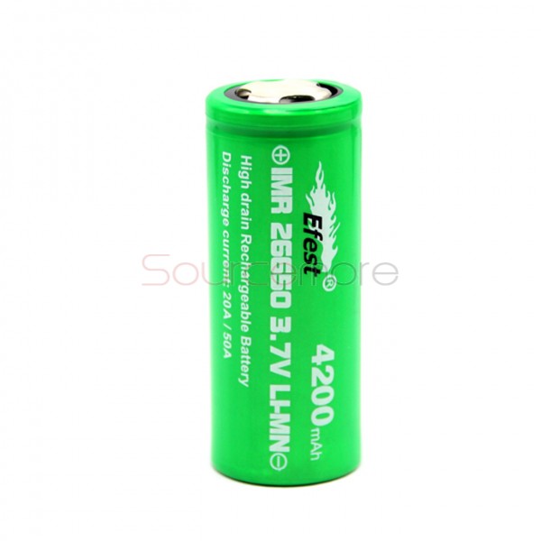 Efest  IMR 26650 4200mah 50A Rechargeable Battery - Flat Top