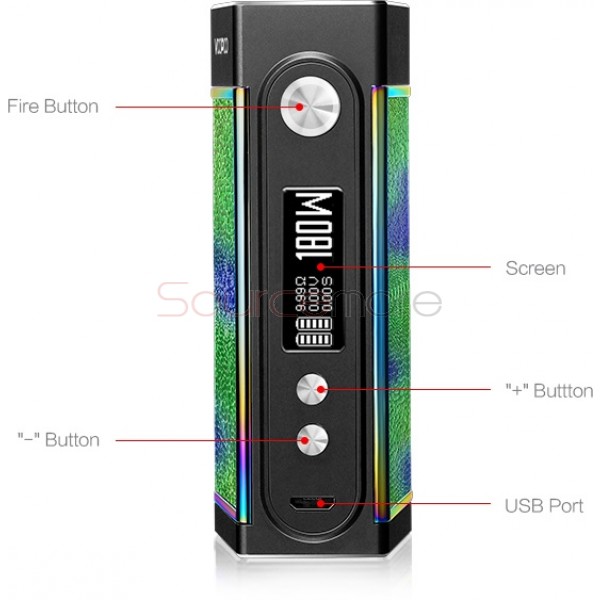 VOOPOO TOO 180W Box Mod Black Frame - Ditch Dark