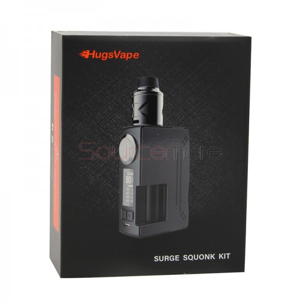 HugsVape Surge Squonk 80W Kit with Piper RDA - Grey