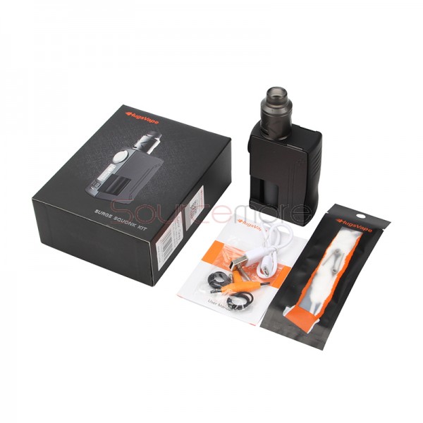 HugsVape Surge Squonk 80W Kit with Piper RDA - Grey