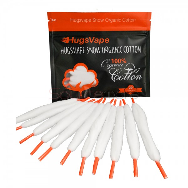 20pcs Hugsvape Snow Organic Cotton