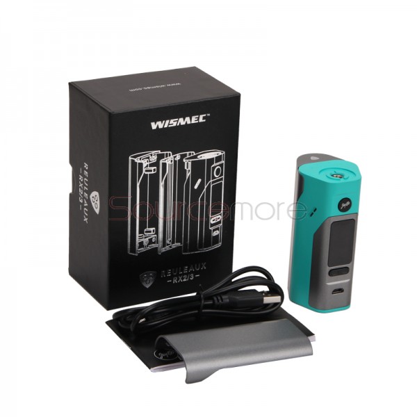 Wismec Reuleaux RX2/3 TC Box Mod - Cyan / Grey