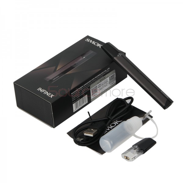 Smok INFINIX 16W Starter Kit with 250mah and 2ml Capacity-Gun metal