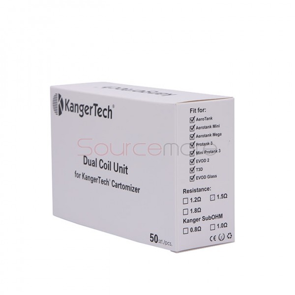 5PCS Kanger Replacement  New Dual Coil -1.5ohm