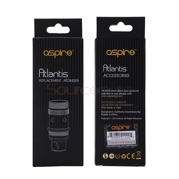 Aspire  BVC Coils for Atlantis/Atlantis 2.0/Atlantis Mega 0.3ohm 5PCS