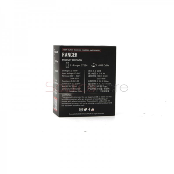 Hugo Vapor Ranger GT234 Box Mod - Red