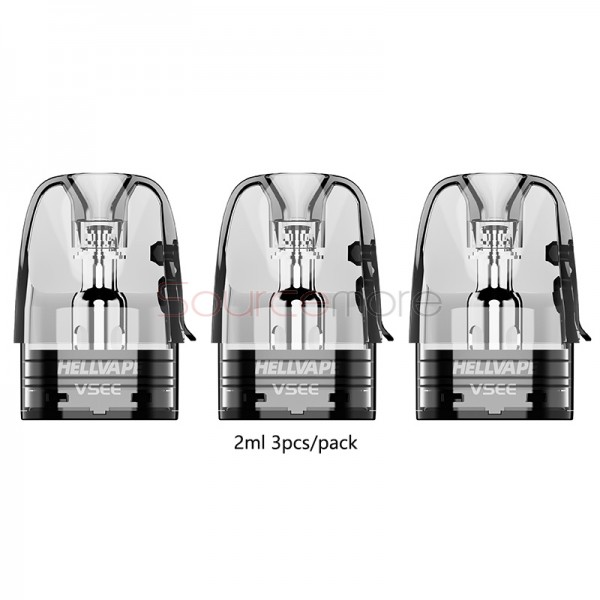 Hellvape Vsee Pod Cartridge 2ml 0.6Ω 3pcs