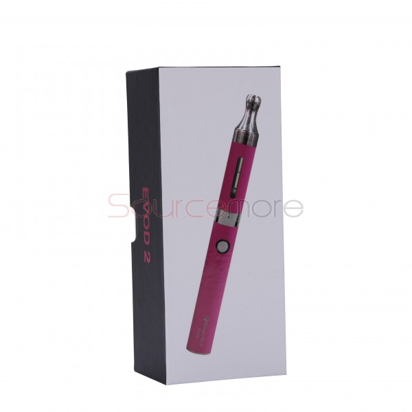 Kanger Evod 2 Starter Kit with 1.6ml Atomizer Double Pack Dual Ecigs kits-Pink EU Plug  