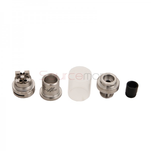 Geek Vape Griffin 25 Plus 5.0ml Bottom Airflow System Tank with 18.9mm Build Deck-Stainless Steel