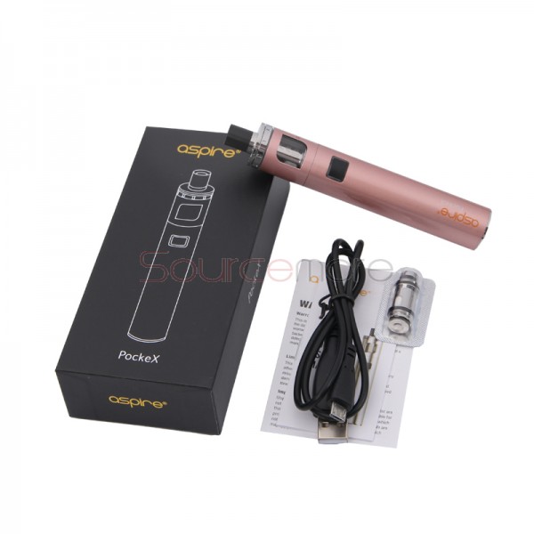 Aspire PockeX Pocket AIO Starter Kit 1500mAh - Rose Gold