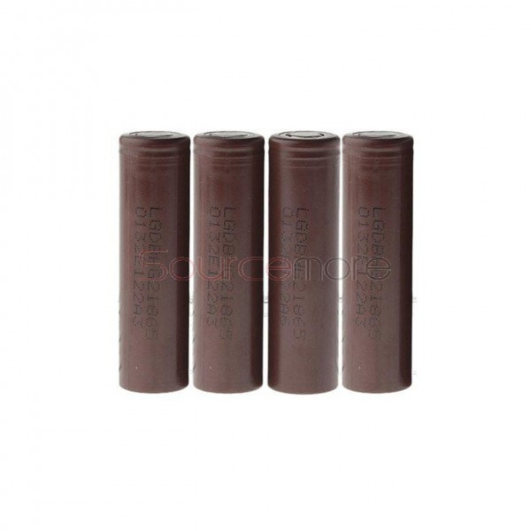 LG 18650HG2 3.6V Rechargeable Li-ion Batteries 3000mAh Flat Top 2pcs 
