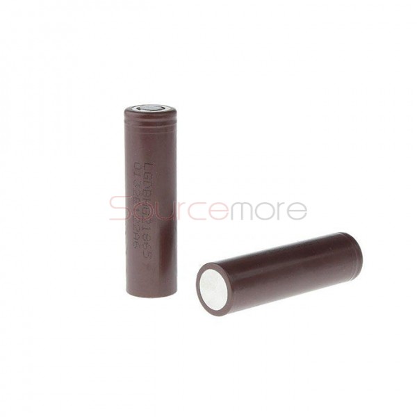 LG 18650HG2 3.6V Rechargeable Li-ion Batteries 3000mAh Flat Top 2pcs 