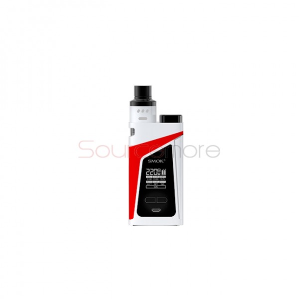 Smok Skyhook RDTA Box All-in-One Kit with 220W Skyhook Mod and 9ml Built-in RDTA Tank-White&Red