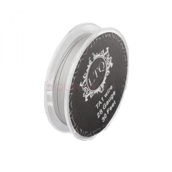Titanium TA1 Heating Wire for Rebuildable Atomizers Pure Titanium Wire 28GA 30 Feet(LTQ)