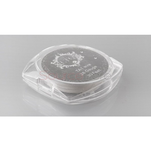 Titanium TA1 Heating Wire for Rebuildable Atomizers Pure Titanium Wire 28GA 30 Feet(LTQ)