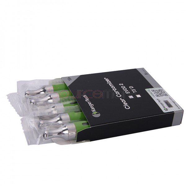 5pcs Kangertech EVOD 2 Clearomizer BDC Pyrex Glass-Green