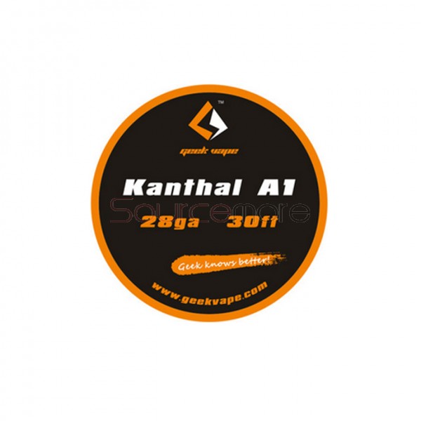 Geek Vape Kanthal A1 28GA Standard Wire 30ft - 5.64ohm/ft