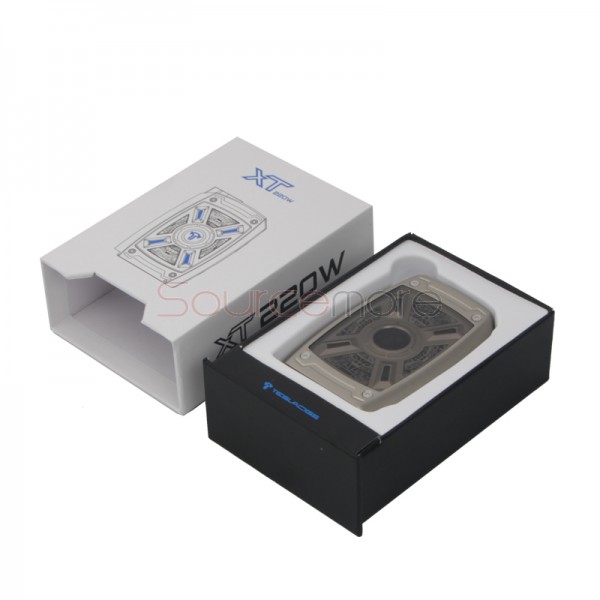 Tesla XT 220W Box Mod with RGB LED Light - SS