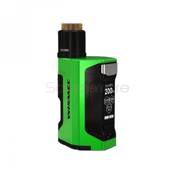 Wismec Luxotic DF 200W Kit with Guillotine V2 RDA - Green