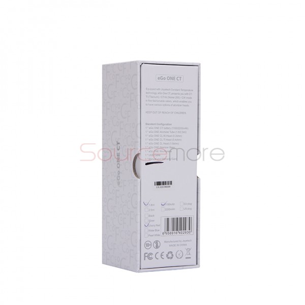 Joyetech eGo ONE CT Starter Kit 1100mah/1.8ml Standard Vesion CT/CW Mode Kit-Red