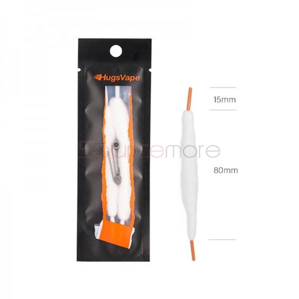 2pcs Hugsvape Snow Cotton & Coils - Mix Twisted Coils