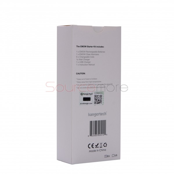Kanger EMOW Starter Kit 1300mah Battery 1.8ml with EU Plug - Red