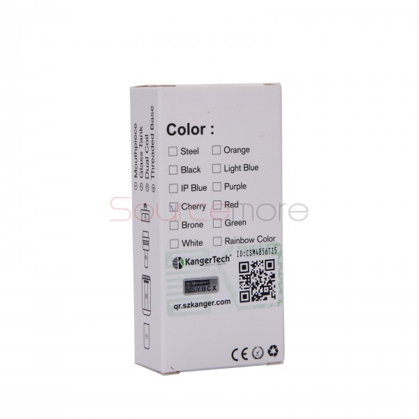 Kanger Aerotank MOW Atomizer with 1.8ml Capacity -Red