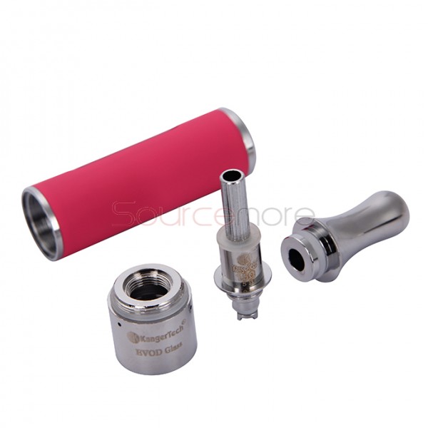 Kangertech EVOD Glass Clearomizer Bottom Dual Coil Clearomizer 1.5ml-Pink
