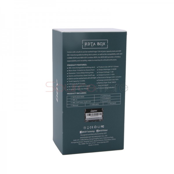 IJOY 200W RDTA Box Kit - teal