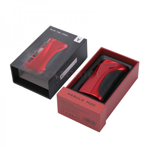Vaporesso Nebula 100W TC/VW Mod Powered by Single 26650/18650 Cell Support Smart VW/CCW/VT/CCT/TCR/Bypass Mode- Red