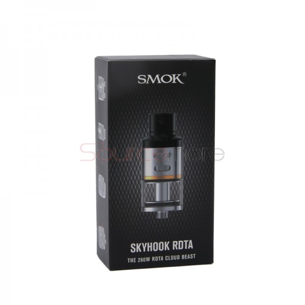 Smok Skyhook RDTA Side-filling Tank Support Single or Dual Coil Deck with 5ml Capacity and 24.5mm Diameter- Stainless steel