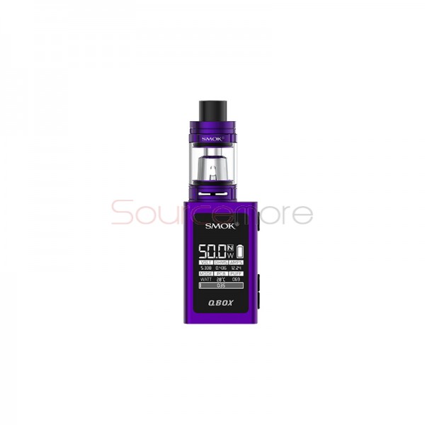 Smok QBOX Kit with TFV8 Baby Tank - purple, 2ml