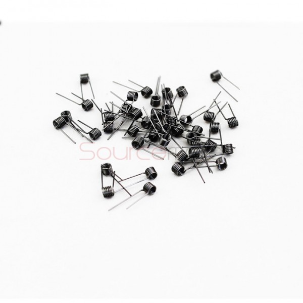 1.0ohm LTQ Prebuild RBA Coil Kanthal A1 Resistance Wire for Rebuildable Atomizers 28GA Tightlt BUild Coil 50pcs 