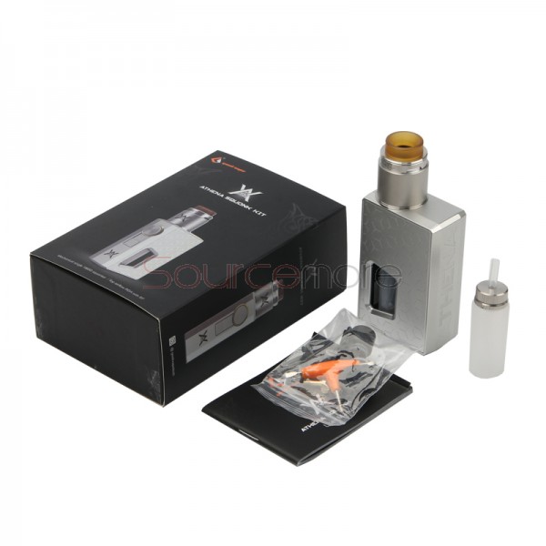 Geek Vape Athena Squonk Kit with Athena Mechanical Squonk Mod and Squonk RDA-Silver