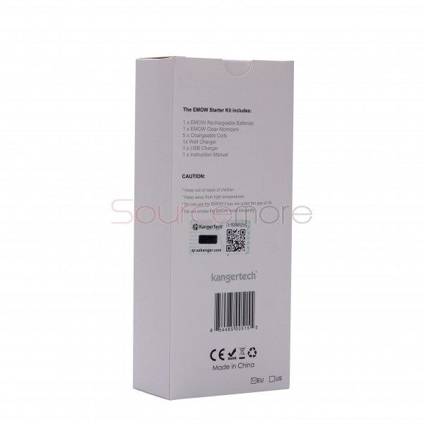 Kanger EMOW Starter Kit 1300mah Battery 1.8ml with US Plug -Blue