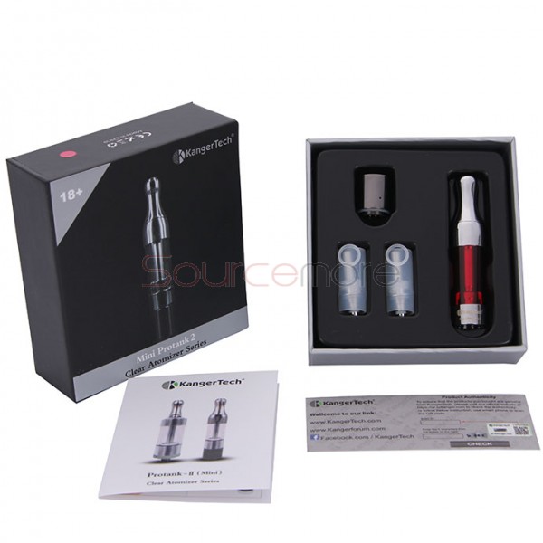 Kanger Mini Protank 2 Atomizer Simple Packing-Red