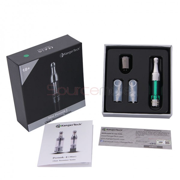 Kanger Mini Protank 2 Atomizer with 2 wicks-Green